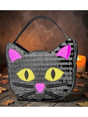 2026  Baublebar Halloween Trick or Treat Bag Tote Black Cat-Brand New!